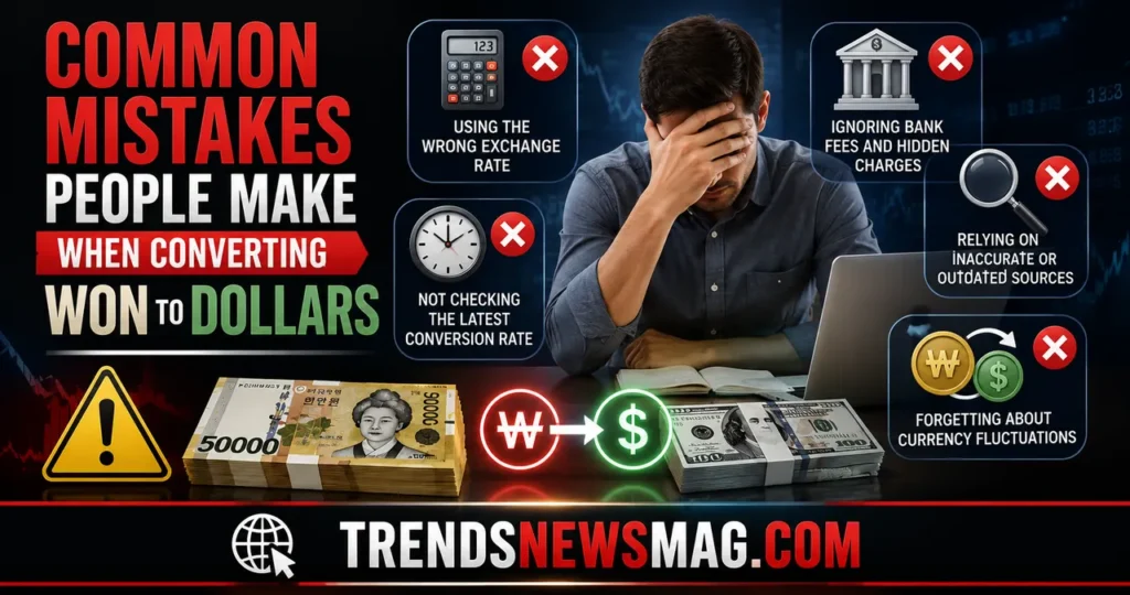 Common Mistakes People Make When Converting Won to Dollars