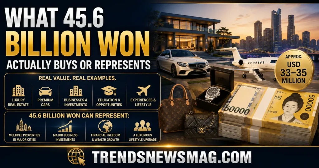 What 45.6 Billion Won Actually Buys or Represents