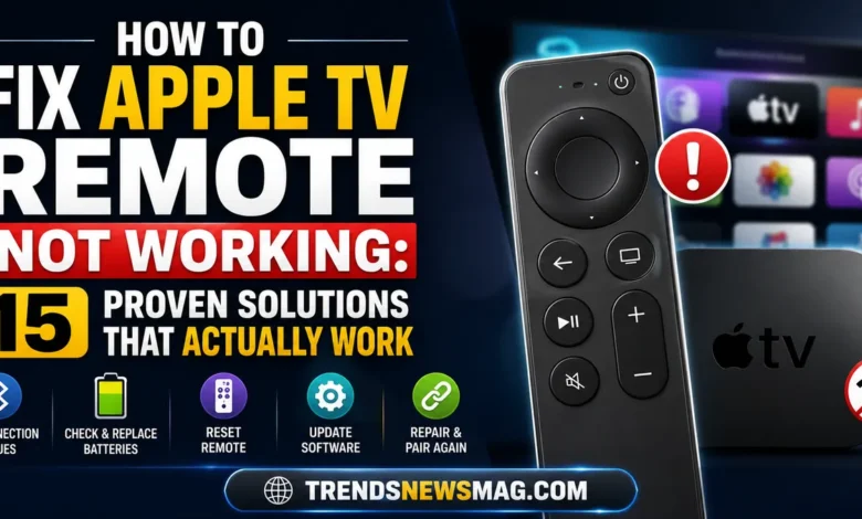 Apple TV Remote Not Working