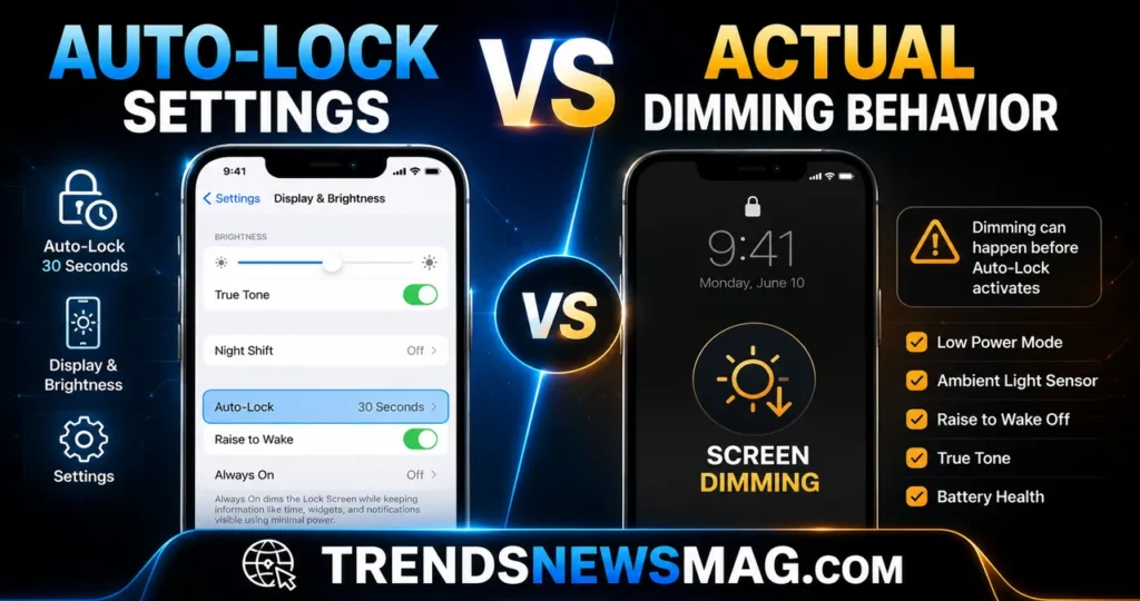 Auto-Lock Settings vs Actual Dimming Behavior