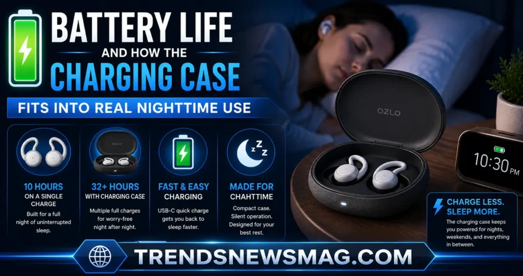 Battery Life and How the Charging Case Fits Into Real Nighttime Use