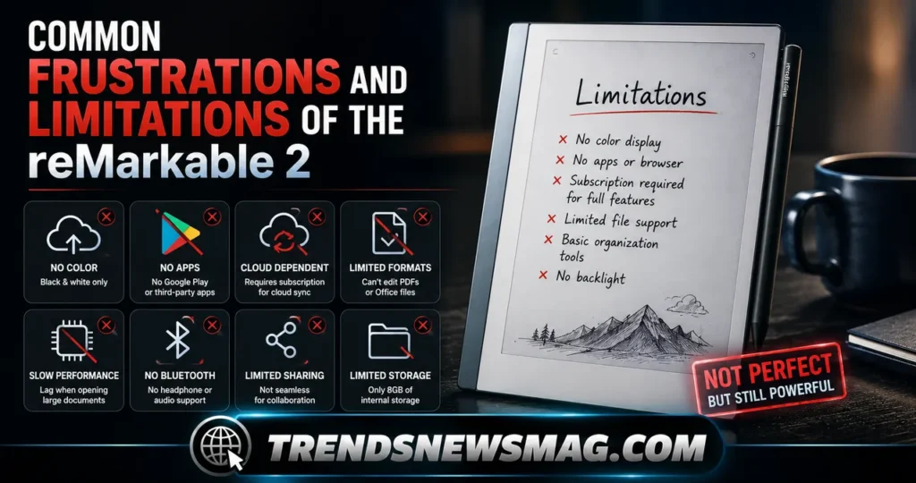 Common Frustrations and Limitations of the reMarkable 2