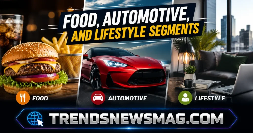 Food, Automotive, and Lifestyle Segments