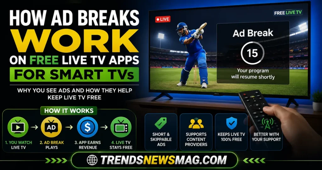 How Ad Breaks Work on Free Live TV Apps for Smart TVs