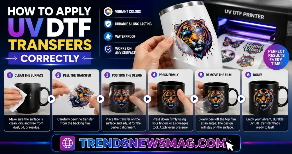How to Apply UV DTF Transfers Correctly