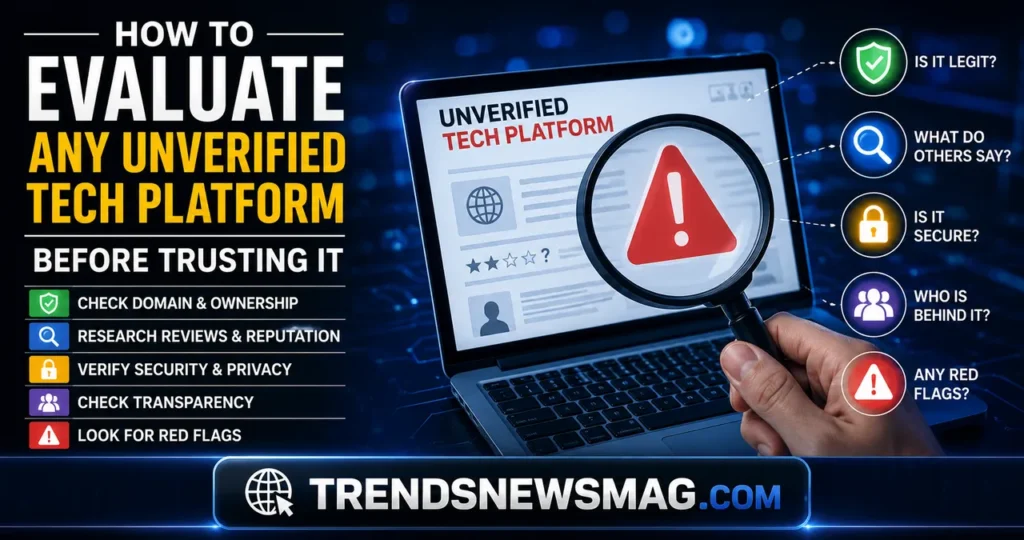 How to Evaluate Any Unverified Tech Platform Before Trusting It