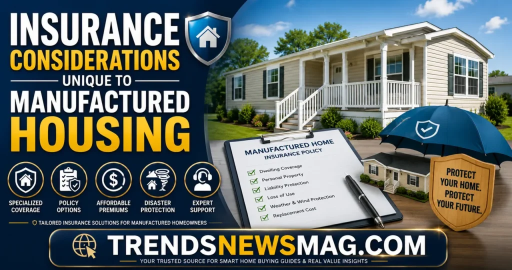 Insurance Considerations Unique To Manufactured Housing