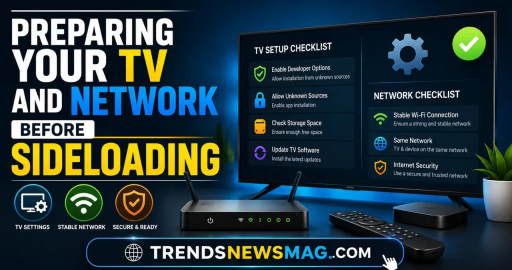Preparing Your TV and Network Before Sideloading