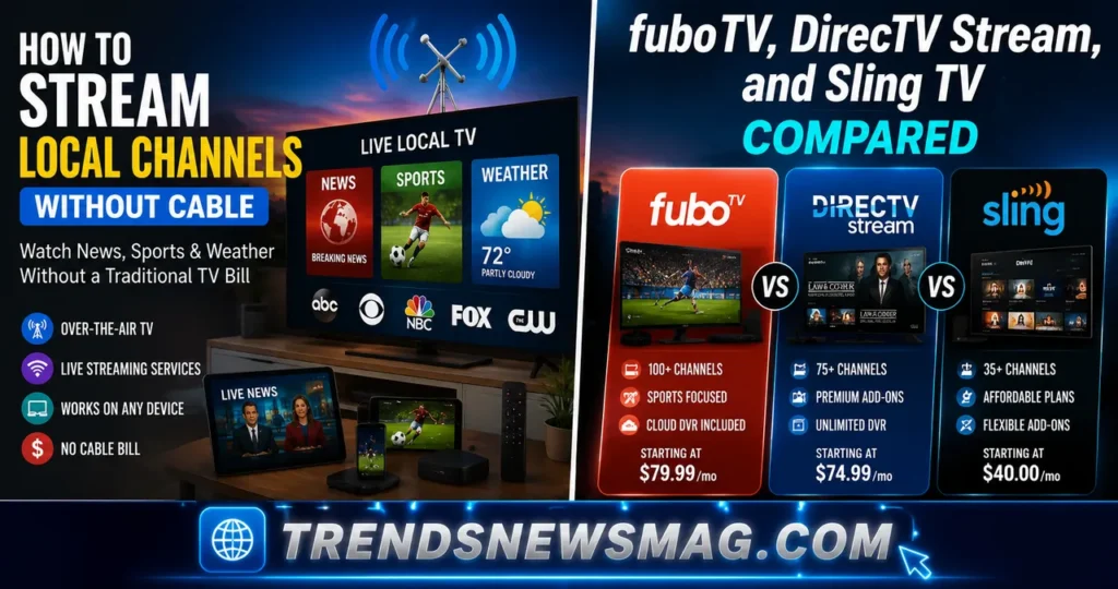 fuboTV, DirecTV Stream, and Sling TV Compared