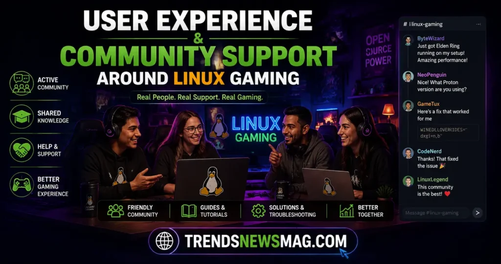 User Experience and Community Support Around Linux Gaming
