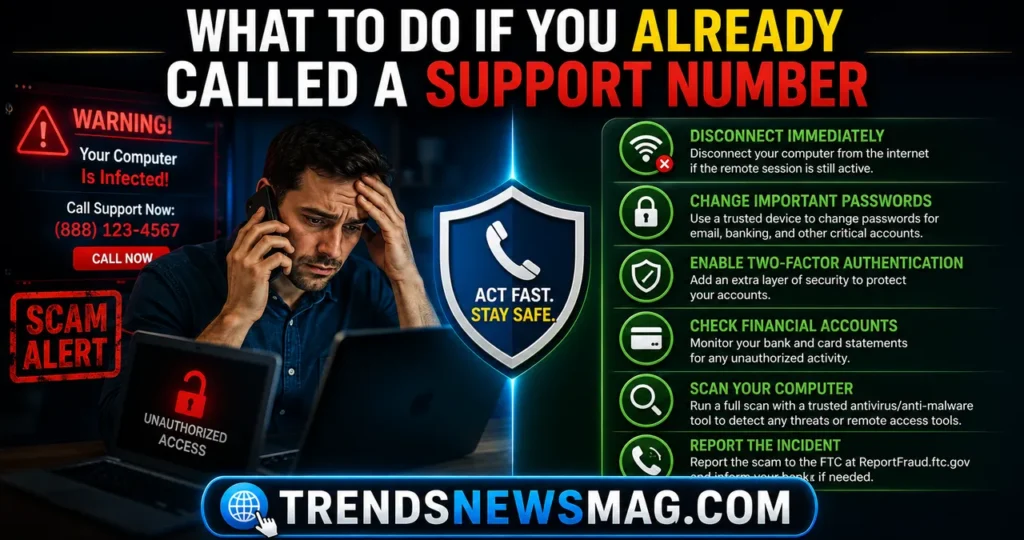 What to Do If You Already Called a Support Number