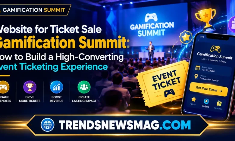 Website for Ticket Sale Gamification Summit
