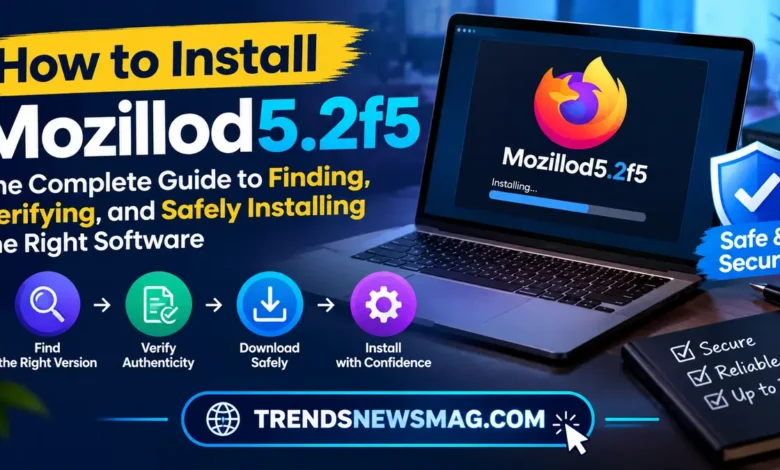 How to Install Mozillod5.2f5