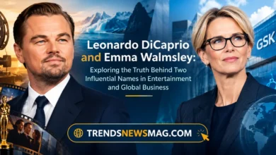 Leonardo DiCaprio and Emma Walmsley