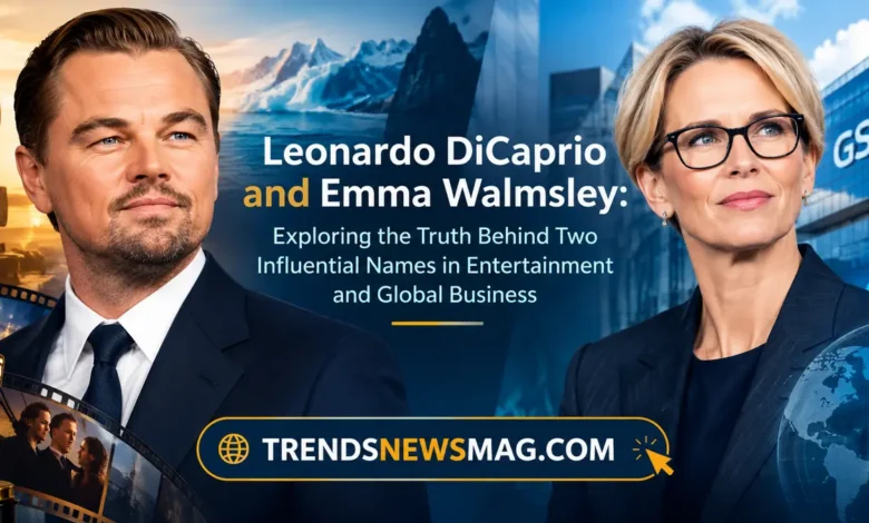 Leonardo DiCaprio and Emma Walmsley