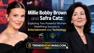 Millie Bobby Brown and Safra Catz