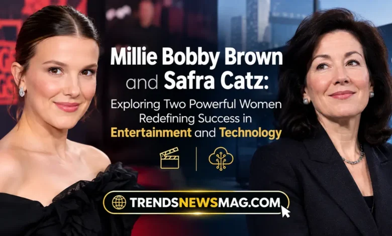 Millie Bobby Brown and Safra Catz