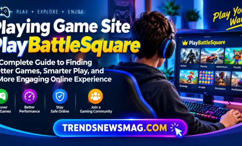 Playing Game Site PlayBattleSquare